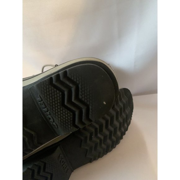 Sorel Sz 4 Joan Of Arctic Insulated Snow Boots Gray Black Faux Fur Girls Youth - Picture 7 of 7